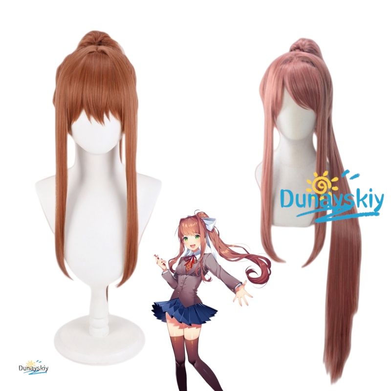 Anime Cosplay Wig Heat Resistant - Peluca de cosplay del personaje Monika