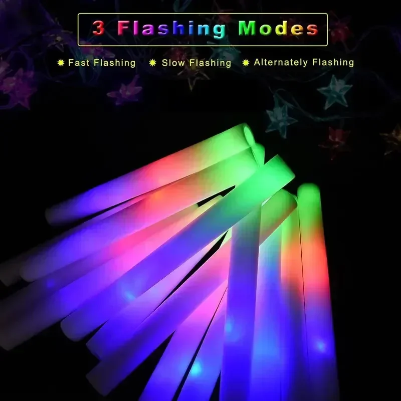 30 Barras Luminosas de Espuma  - Flashing Led Foam Sticks Party reseña y precio