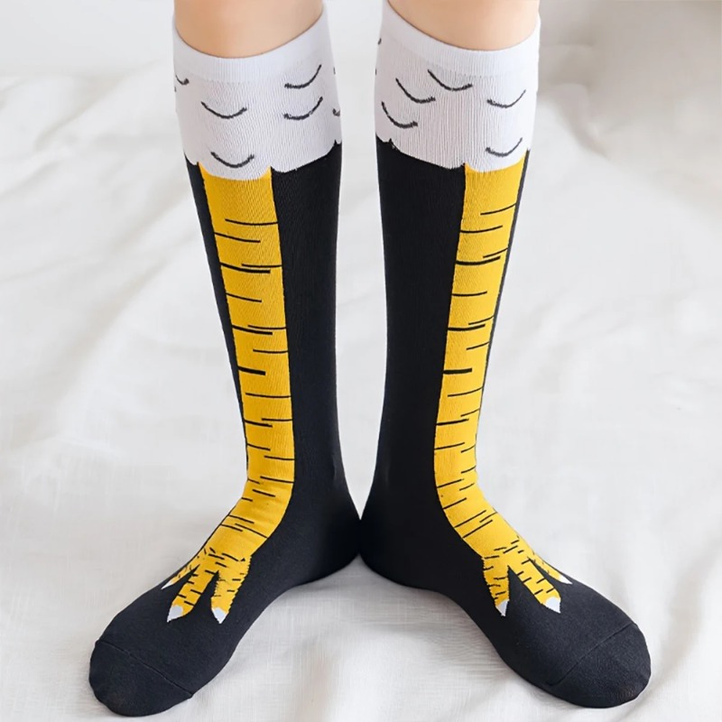 1/2/5 Pares de Calcetines Larg - Funny Chicken Leg Socks reseña y precio