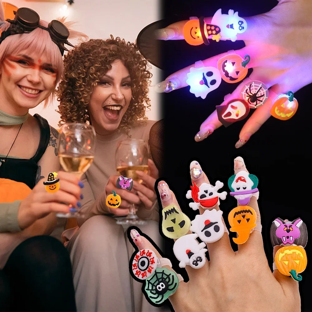 Anillos luminosos de Halloween - Glow In The Dark Party Glasses reseña y precio