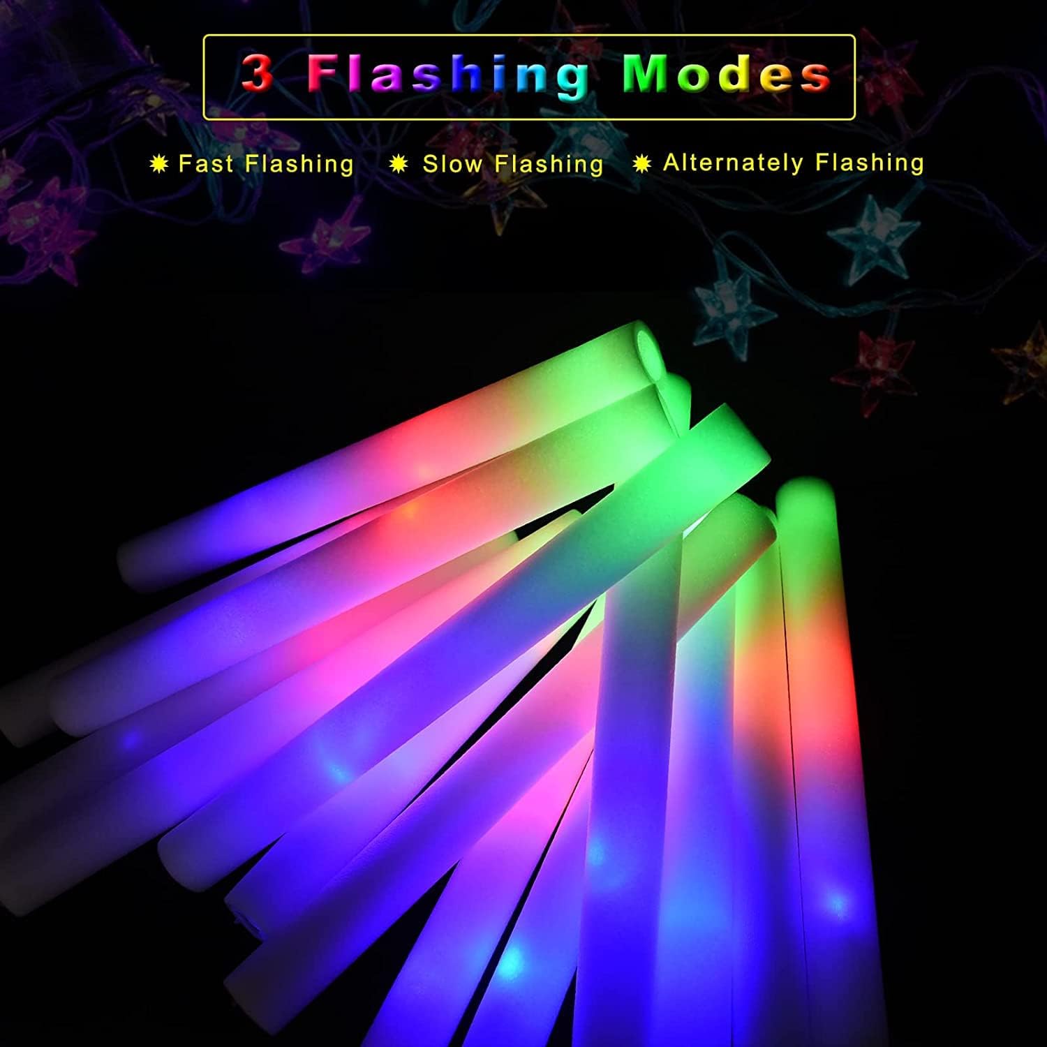 30 Uds. De barras luminosas de - Flashing Led Foam Sticks Party reseña y precio
