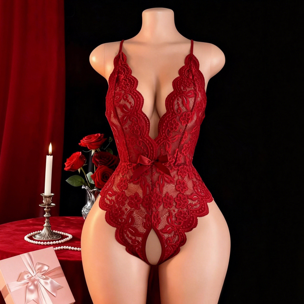 Lencería sexy sin entrepierna  - Costumes reseña y precio