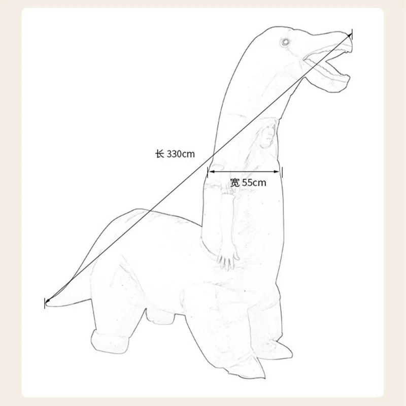 2024 nuevo disfraz de dinosaur - Inflatable Dinosaur Costume Adult reseña y precio