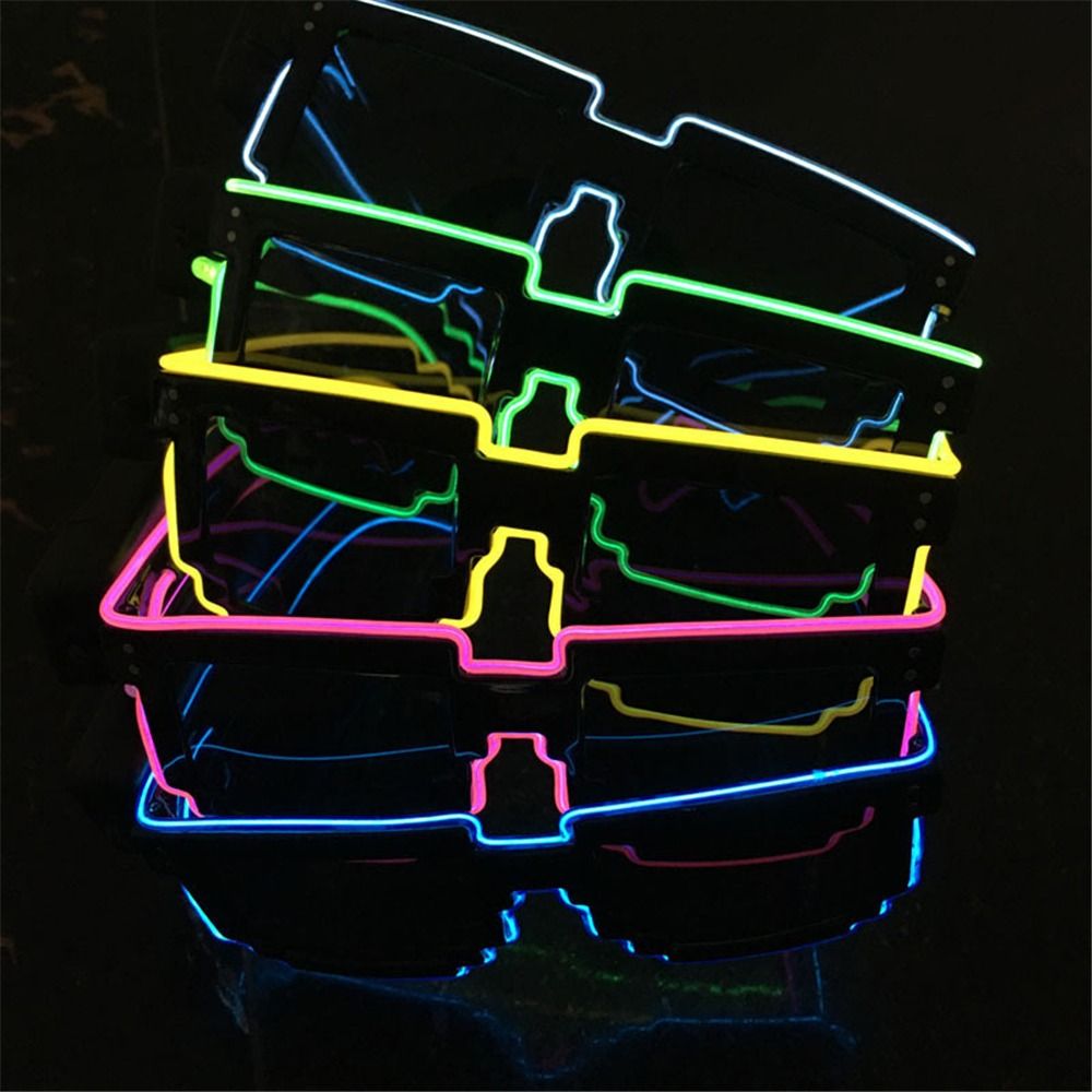 Gafas LED de mosaico novedosas - Glow In The Dark Party Glasses reseña y precio