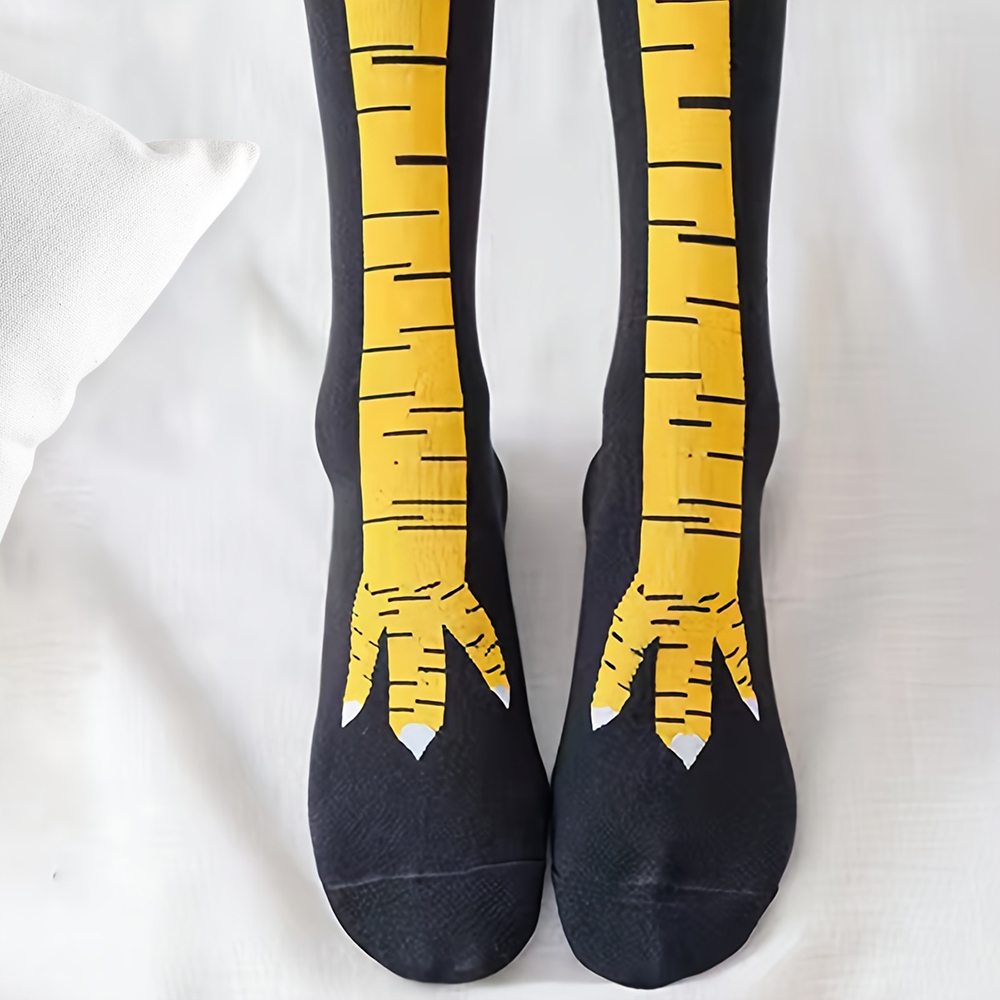 1 Par de Calcetines Largos has - Funny Chicken Leg Socks reseña y precio
