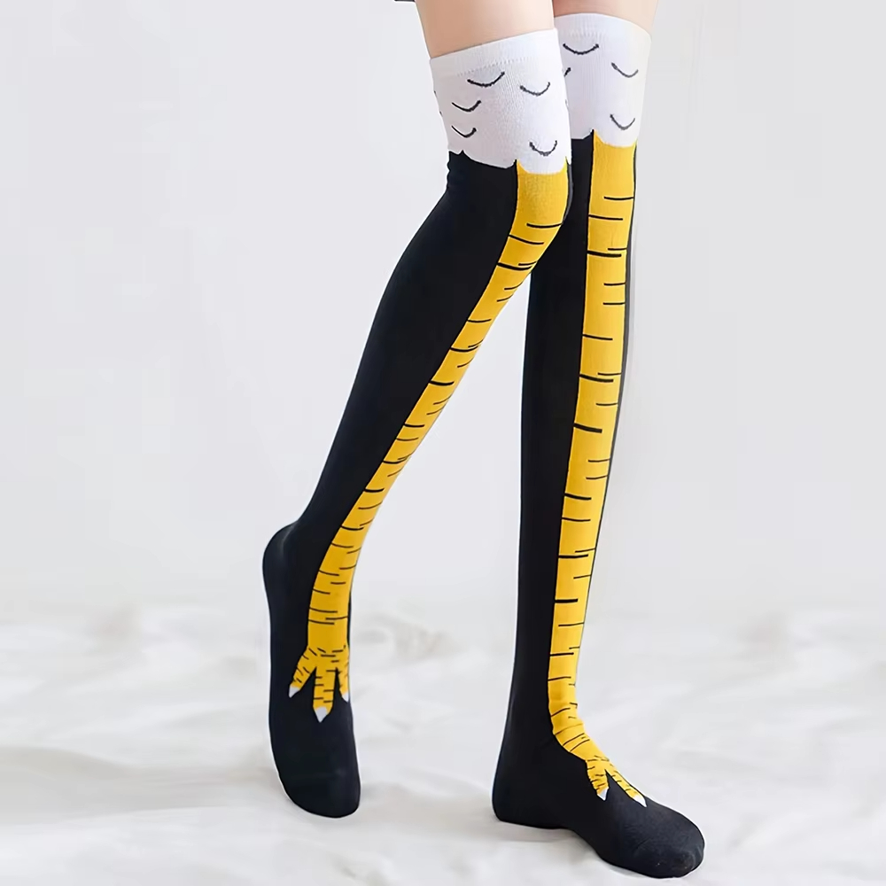 1/2/5 Pares de Calcetines Larg - Funny Chicken Leg Socks reseña y precio