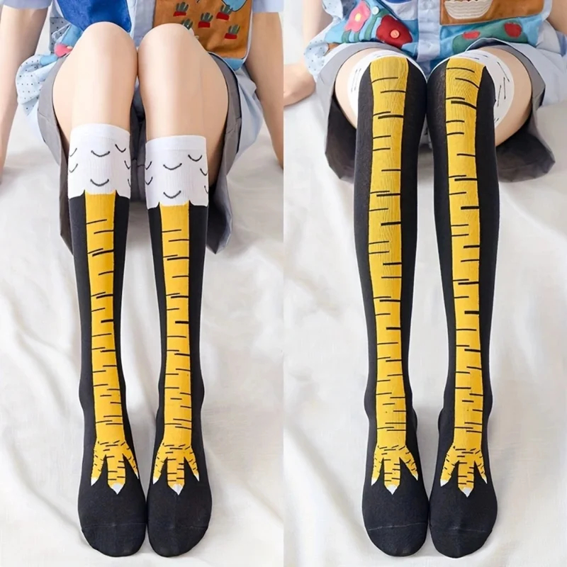 1/2 pares de calcetines largos - Funny Chicken Leg Socks reseña y precio
