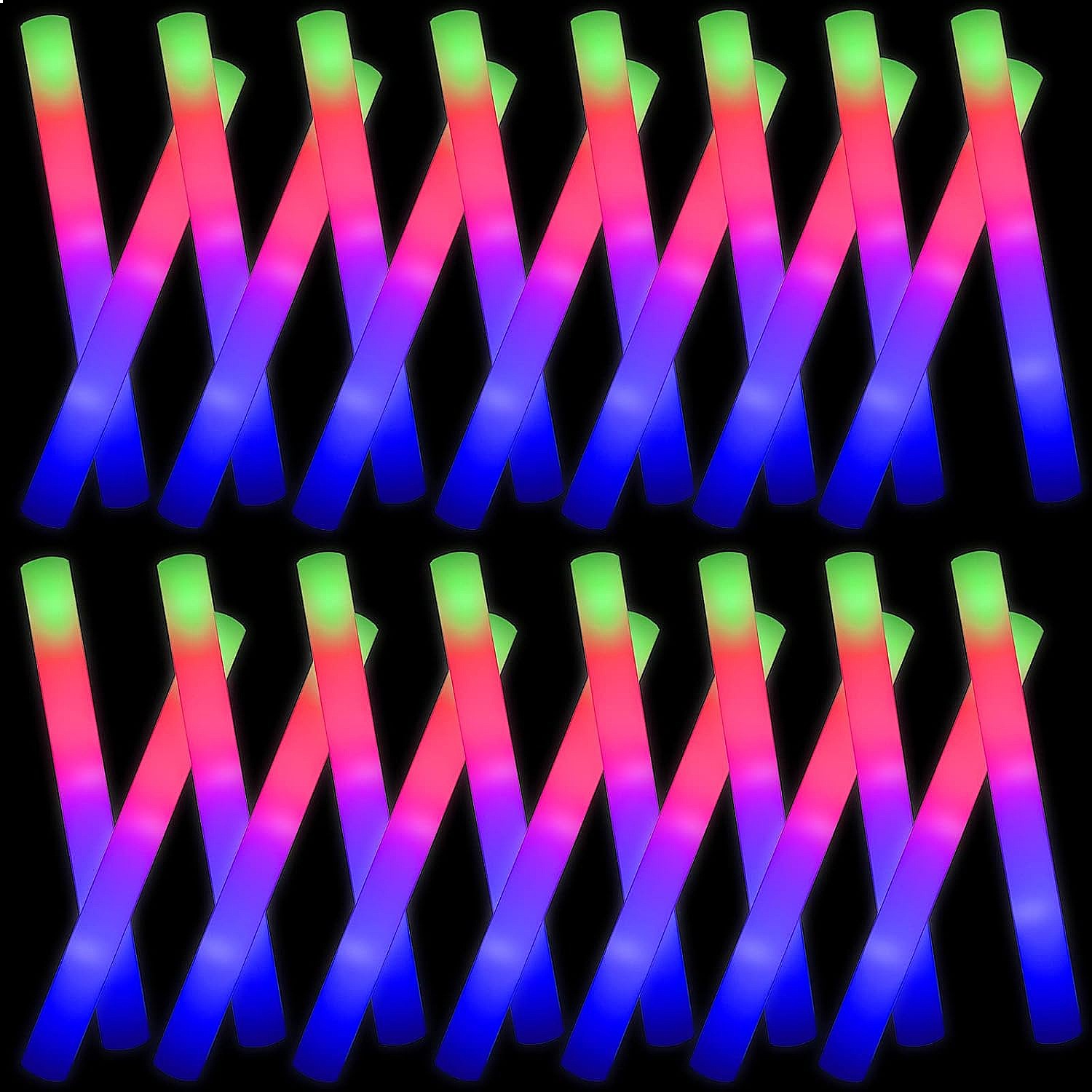 Paquete de 102 Barras Luminosa - Flashing Led Foam Sticks Party reseña y precio