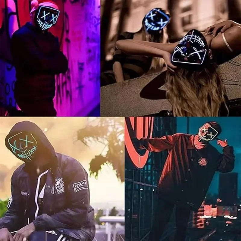 Máscara Led Halloween Carnaval - Led Purge Mask Halloween reseña y precio