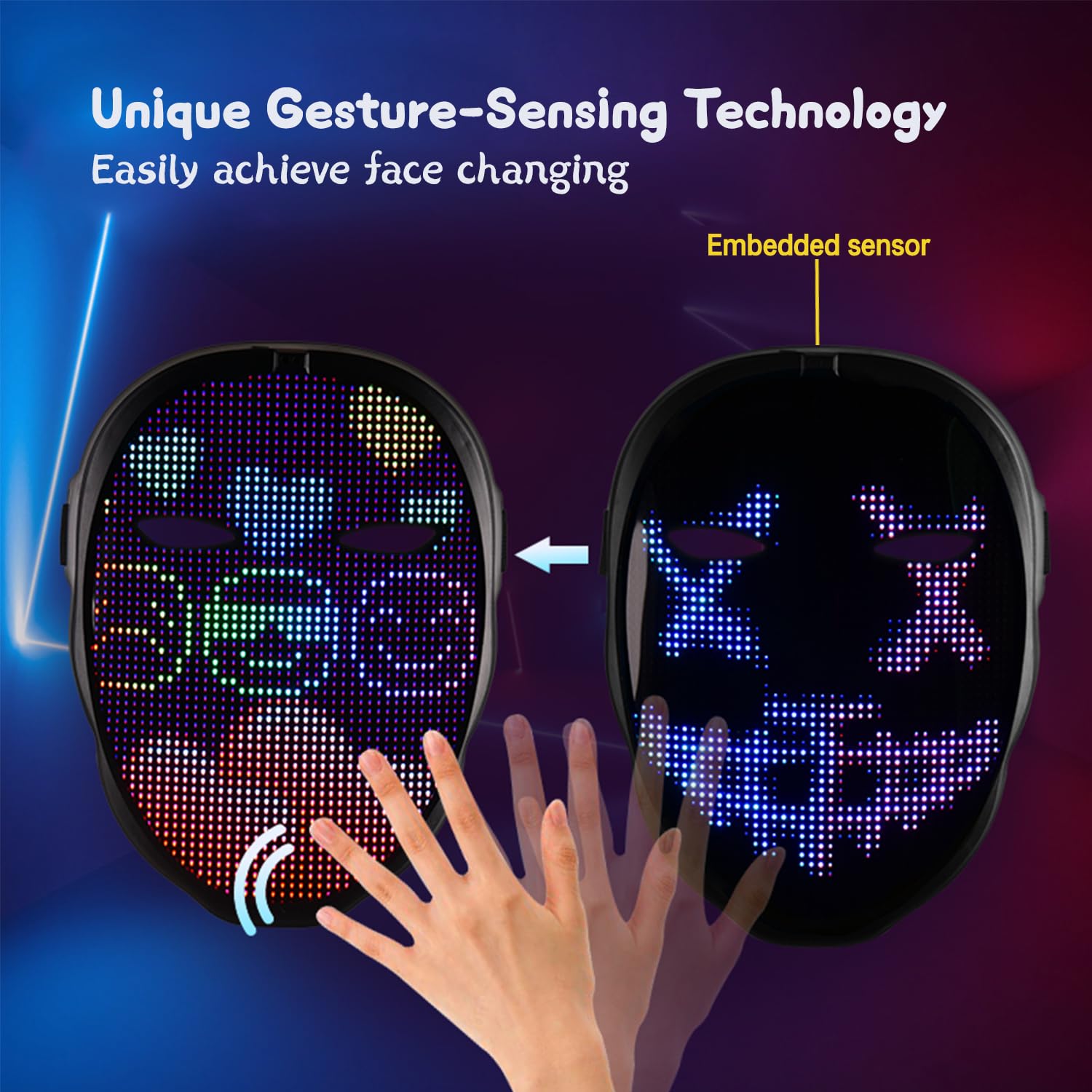 Máscara LED recargable con con - Led Purge Mask Halloween reseña y precio