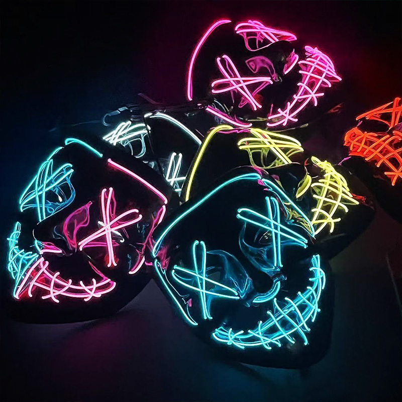 Máscaras LED Luminosas Inalámb - Led Purge Mask Halloween reseña y precio