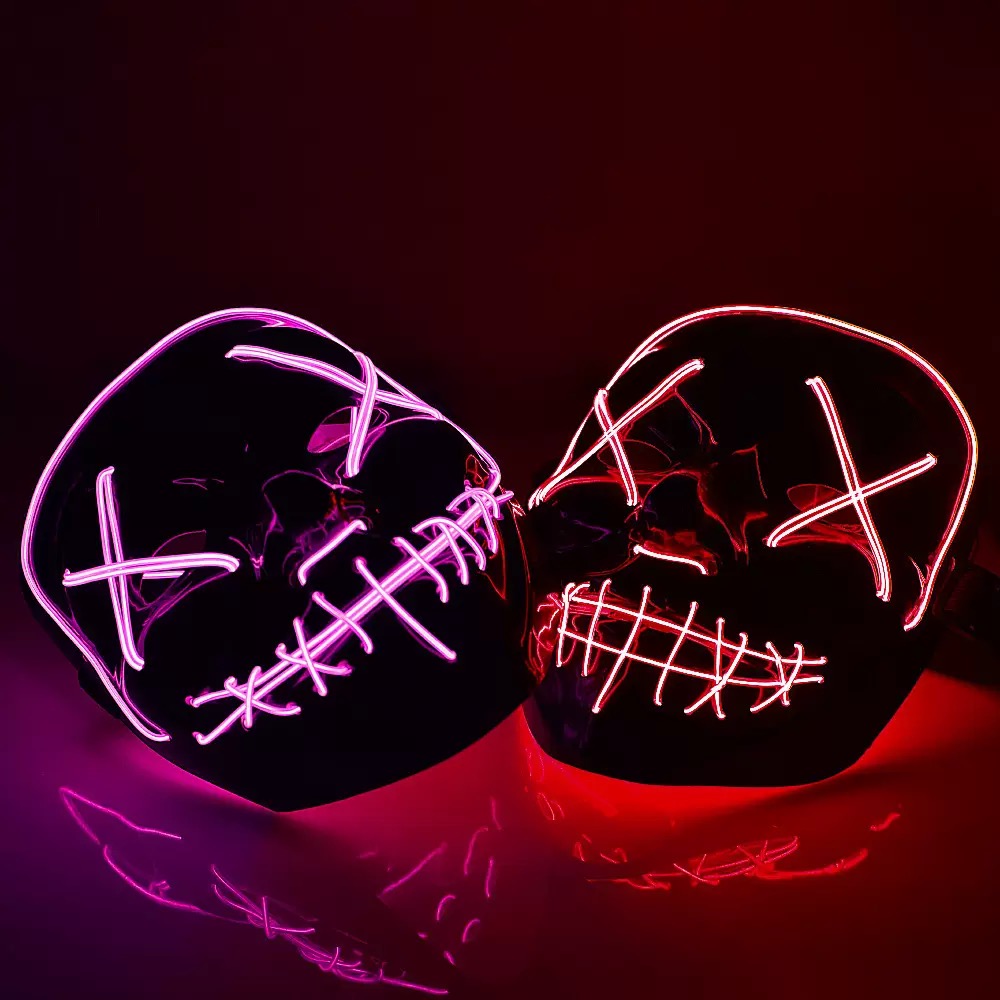 Máscaras LED Luminosas Inalámb - Led Purge Mask Halloween reseña y precio