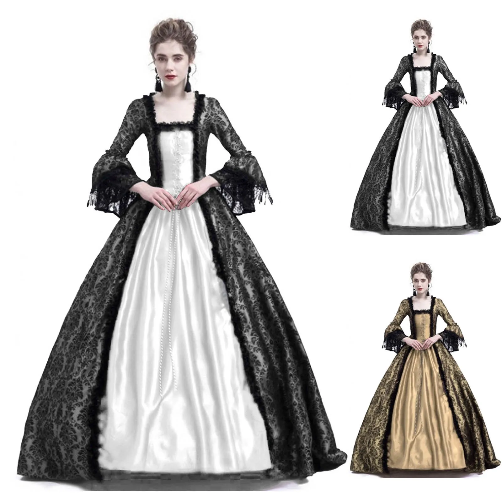 Disfraz de Halloween para Muje - Medieval Renaissance Dress Women reseña y precio