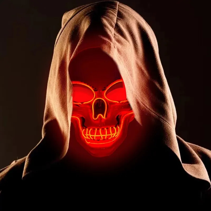Máscara de neón con luz Led, m - Led Purge Mask Halloween reseña y precio