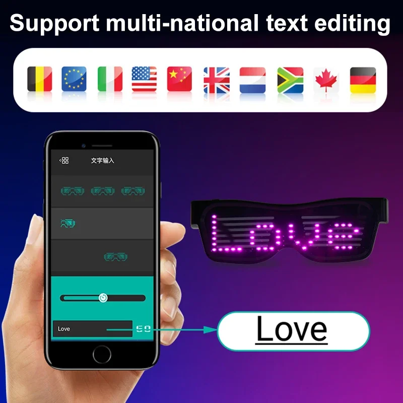 Gafas LED multilingüe Bluetoot - Glow In The Dark Party Glasses reseña y precio